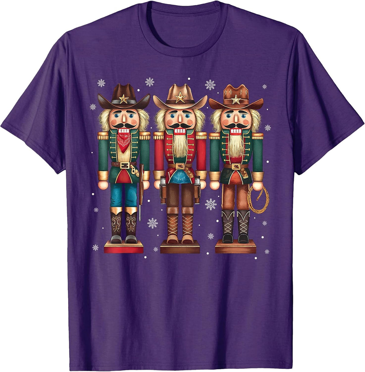 Howdy Nutcracker Merry Western Christmas Cowboy Cowgirl T-Shirt