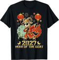 Chinese New Year 2027 Year of The Goat Lunar Zodiac Design T-Shirt