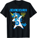 Jewnicorn Funny Jewish Unicorn Chanukah Hanukkah Girls Kids T-Shirt