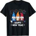Happy New Years Eve Party Gnomes Matching Family Outfit T-Shirt