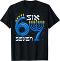 Funny Six Seven 67 Meme Sarcastic Hanukkah Chanukah Men Kids T-Shirt