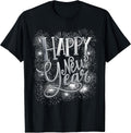 Happy New Year 2026 Fire Work Family Matching Men Women Kid T-Shirt
