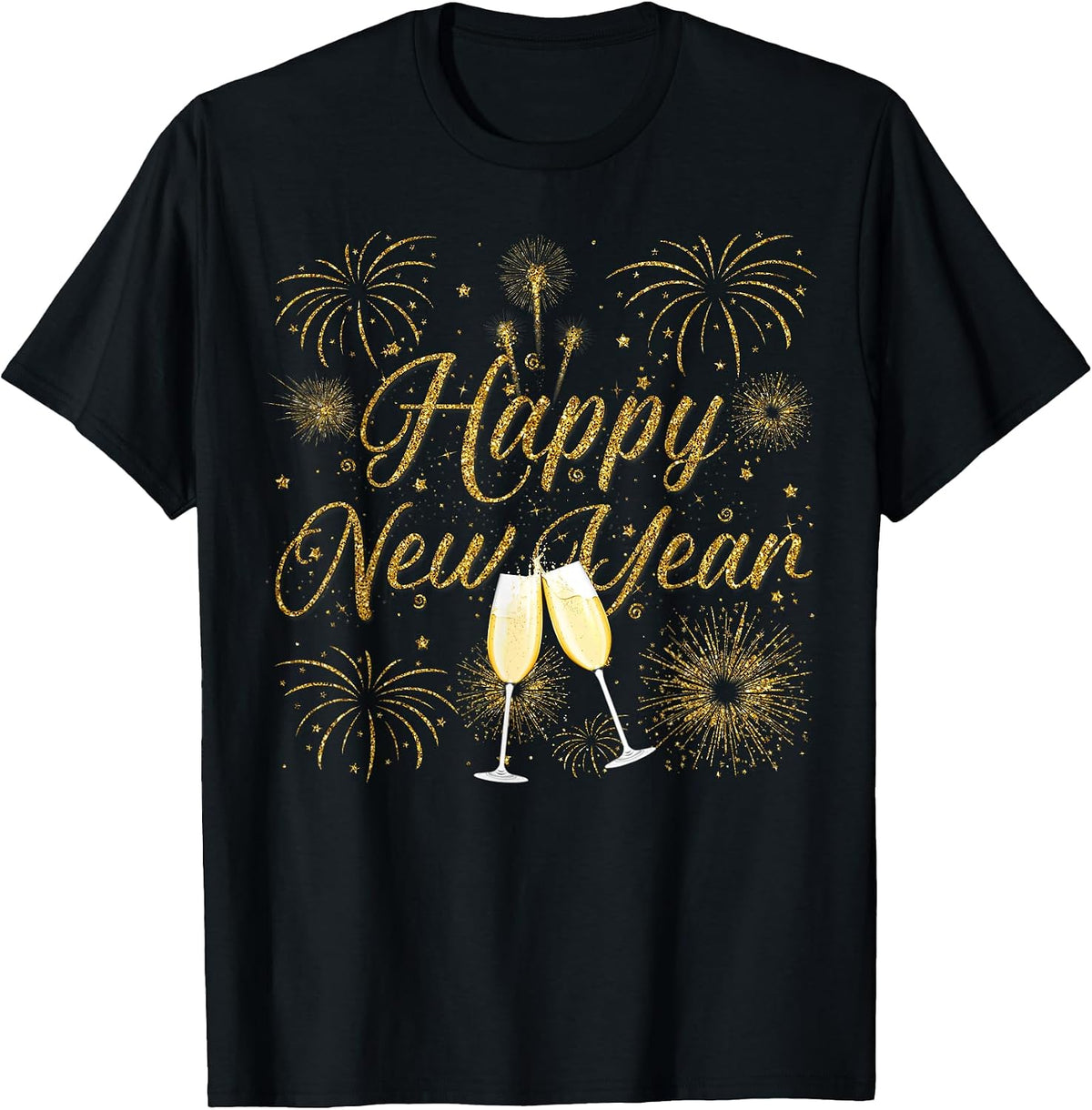 Happy New Year 2026 New Years Eve Party Countdown Fireworks T-Shirt