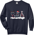 Nurse Stethoscope Christmas Tree Snowman Winter Xmas Holiday Comfort Colors Adult Sweatshirt