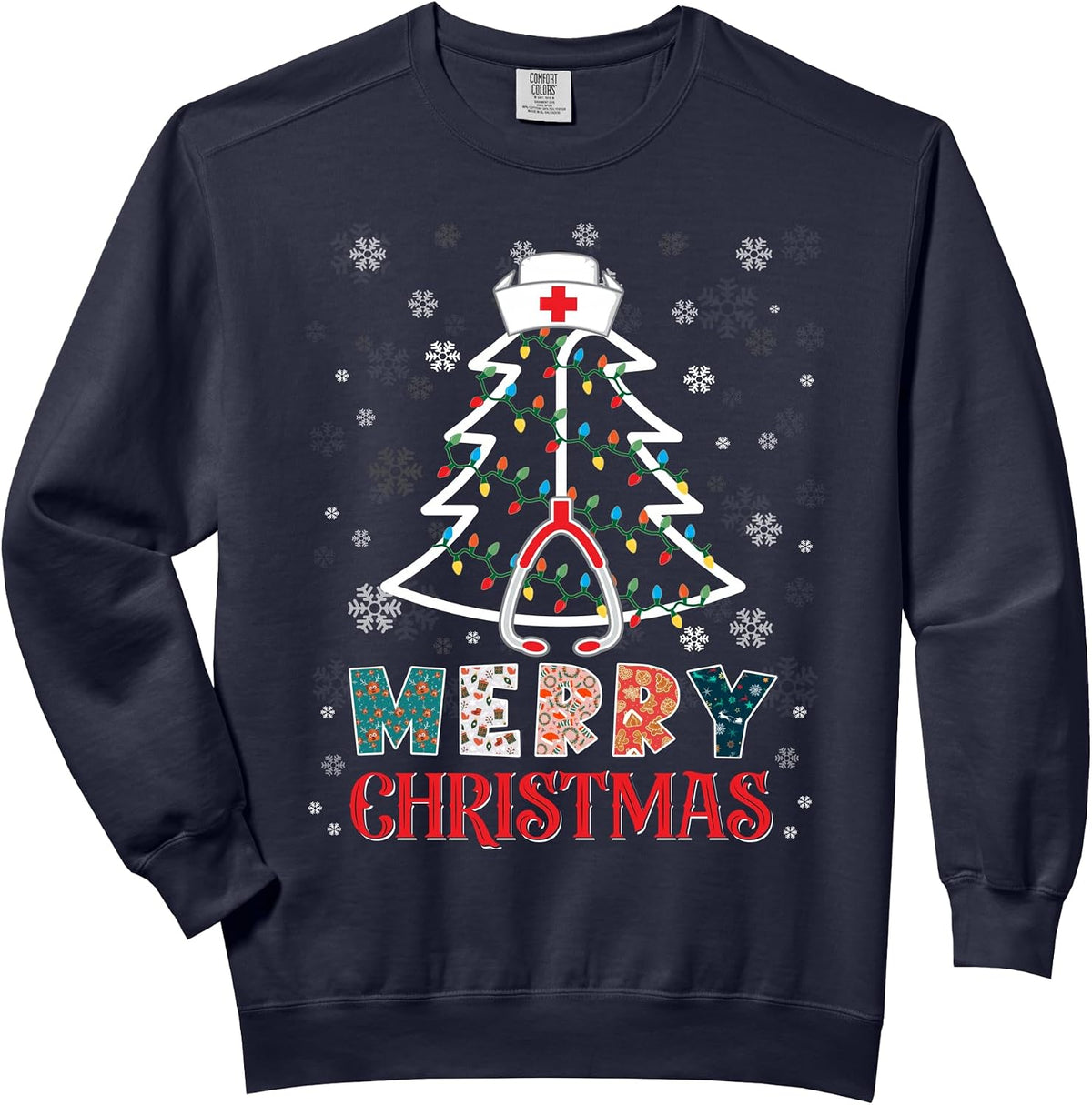 Nurse Christmas shirt for women men nurse tree