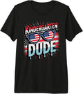 American Kindergarten Cool Dude Teacher Happy Tiny Humans US Premium Tri-Blend T-Shirt