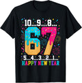 67 Happy New Year Six Seven Funny Countdown 2027 Men Women T-Shirt