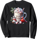 Winter Vibes With Warm Wishes For Hot Cocoa Chocolate Lover Sweatshirt