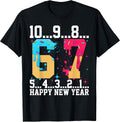 67 Happy New Year Six Seven Funny Countdown 2027 T-Shirt