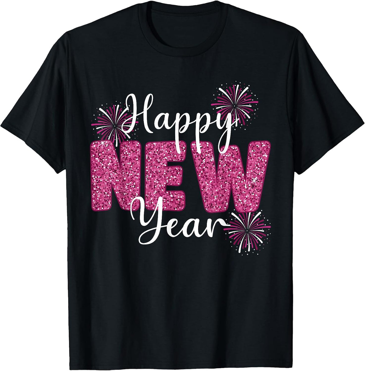 Happy New Year Matching Family New Year Countdown Fireworks T-Shirt