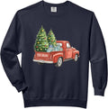 Merry Christmas Truck With Trees And Kids Xmas Comfort Colors Adult Sweatshirt