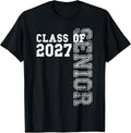 Class of 2027 Senior 2027 Graduation 2026 Student Kids T-Shirt