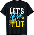 Lets Get Lit Hanukkah Jewish Chanukah