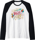 Goodbye 2026 Hello 2027 New Years Eve Party Raglan Baseball Tee