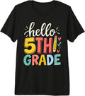 Hello 5th Grade Pencil Student First Day Back to School Premium Tri-Blend T-Shirt