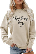 Stay Cozy Sweatshirt Cozy Season Sweater Women Comfy Crewneck Pullover Tops Funny Winter Shirt Gift for Coffee Lover