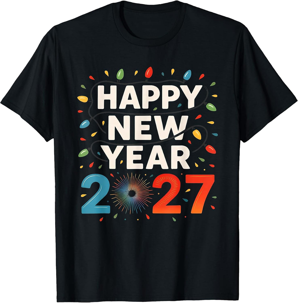 New Year's Eve 2027 Family Happy New Year Happy Christmas T-Shirt