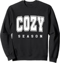 Cozy Season Retro Groovy Autumn Fall Themed Gift Winter Sweatshirt