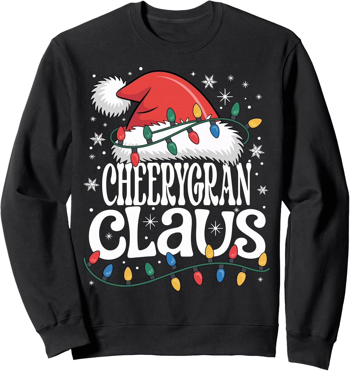 CHEERYGRAN Claus Funny Xmas Christmas Grandma Holiday Style Sweatshirt