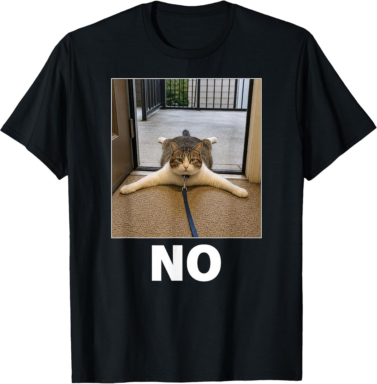 No Stubborn Cat Funny Meme Cat Mom Cat Dad Refuses Walk T-Shirt