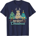 Howdy Christmas Funny Cowgirl Western Coquette Bow Tree T-Shirt