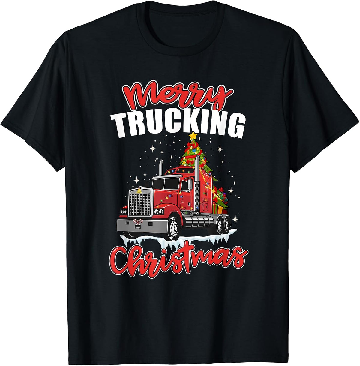 Funny Trucker Christmas Tees