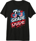 American 7th Grade Dude Cool Teacher Happy Cutest Bees Premium Tri-Blend T-Shirt