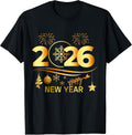 Happy New Year 2026 eve Party Family Matching Women Xmas T-Shirt