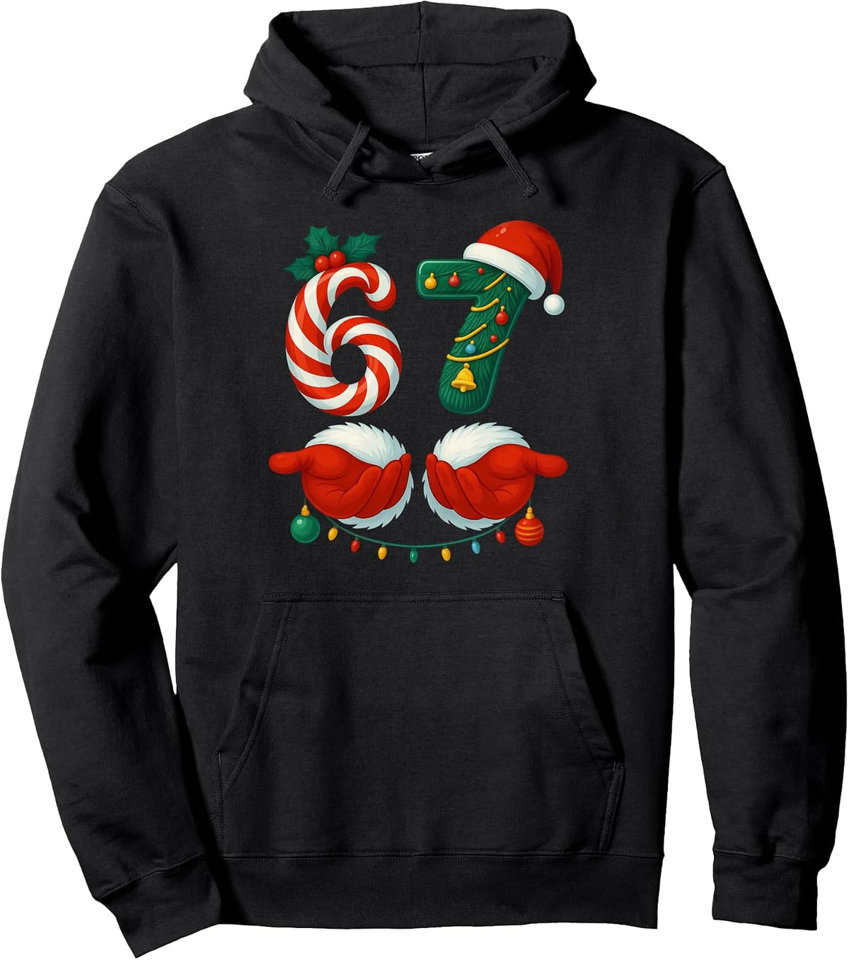 Funny 67 Christmas Meme for Holiday Humor Fans Pullover Hoodie