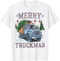 Merry Truckmas Funny Christmas Truck Driver T-Shirt
