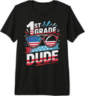 Cute 1st Grade Dude Cool Teacher Happy Future Heroes America Premium Tri-Blend T-Shirt