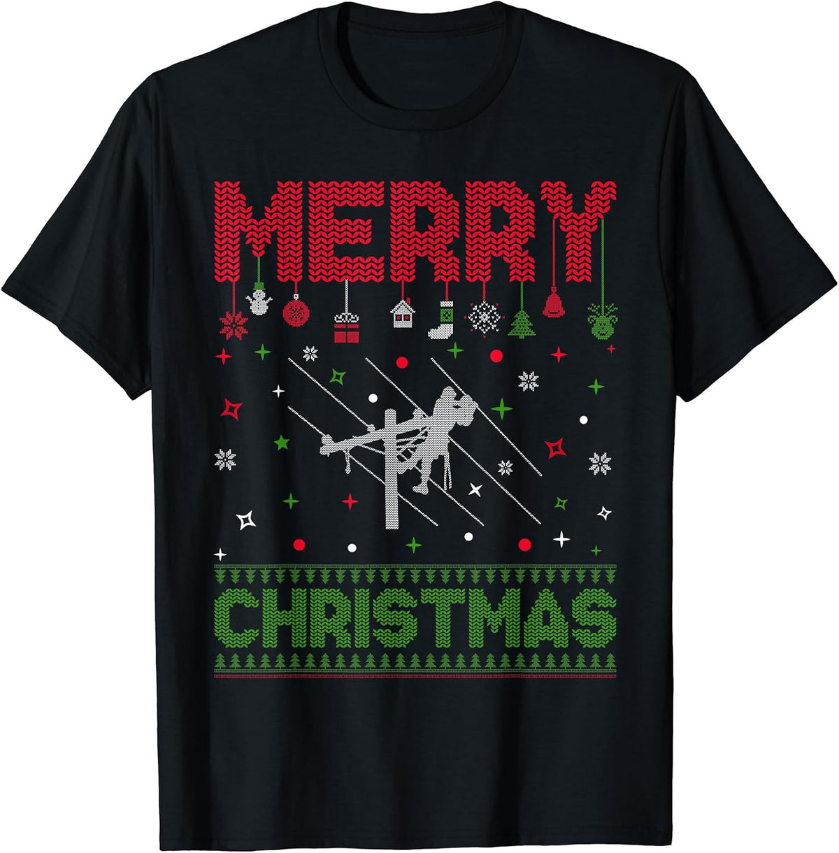 Lineman Ugly Christmas Sweater Party Outfits