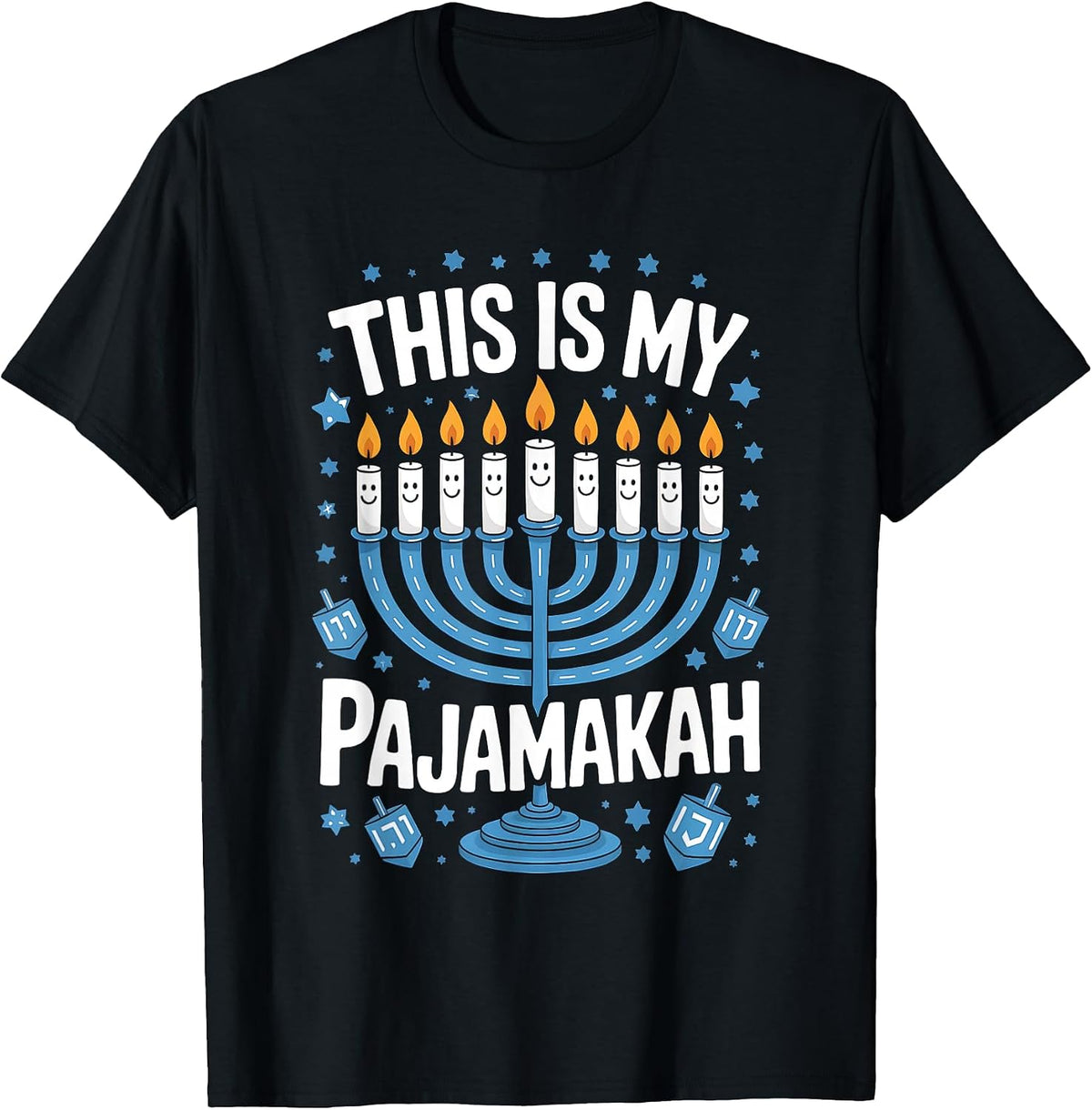 Funny Hanukkah Pajama Pun Design T-Shirt