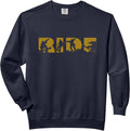 RIDE Snowboard Bronze Ride Snowboarding Snowboarder Comfort Colors Adult Sweatshirt