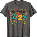 Happy New Year and Fireworks, New Year 2027 Eve Party T-Shirt