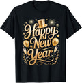 Happy New Year 2027 Party Ballons, Fireworks and Confetti T-Shirt