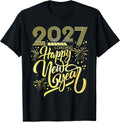 Happy New Year 2027 Loading Fireworks New Years Eve Party T-Shirt