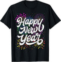 Happy New Year 2026 New Year's Eve Party Countdown Fireworks T-Shirt