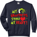 My Grandkids Stole My Heart Grandma Christmas Holiday Xmas Comfort Colors Adult Sweatshirt
