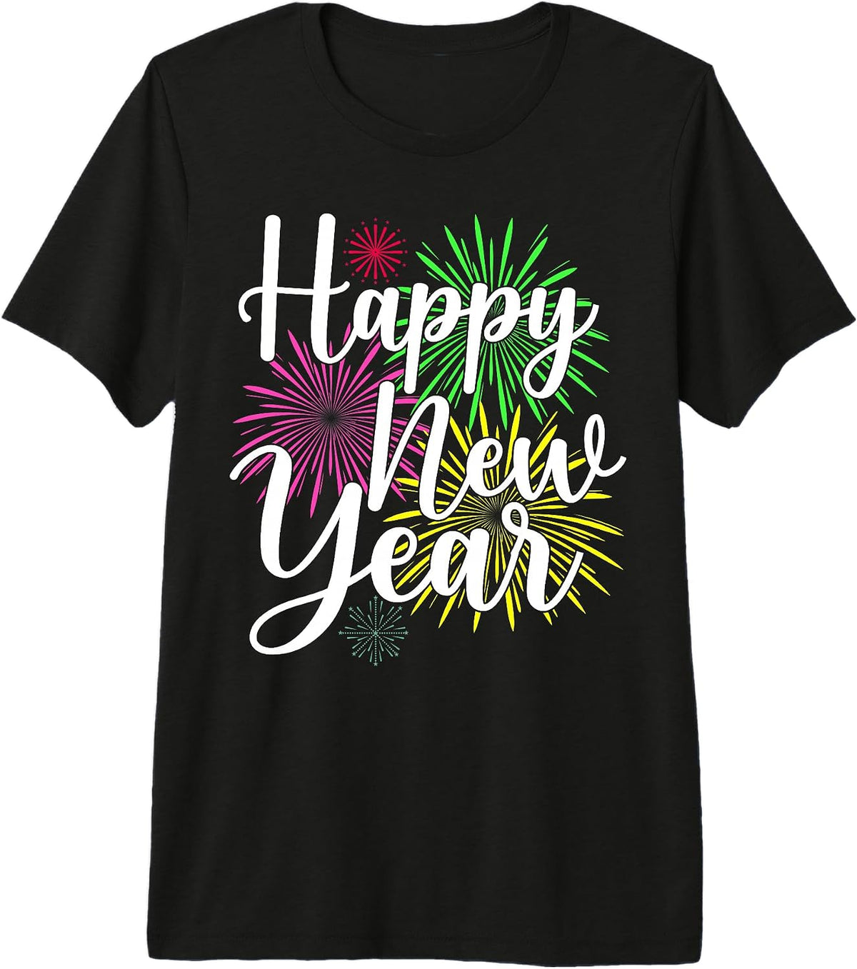 Happy New Year Fireworks Family Matching New Year Eve Party Premium Tri-Blend T-Shirt