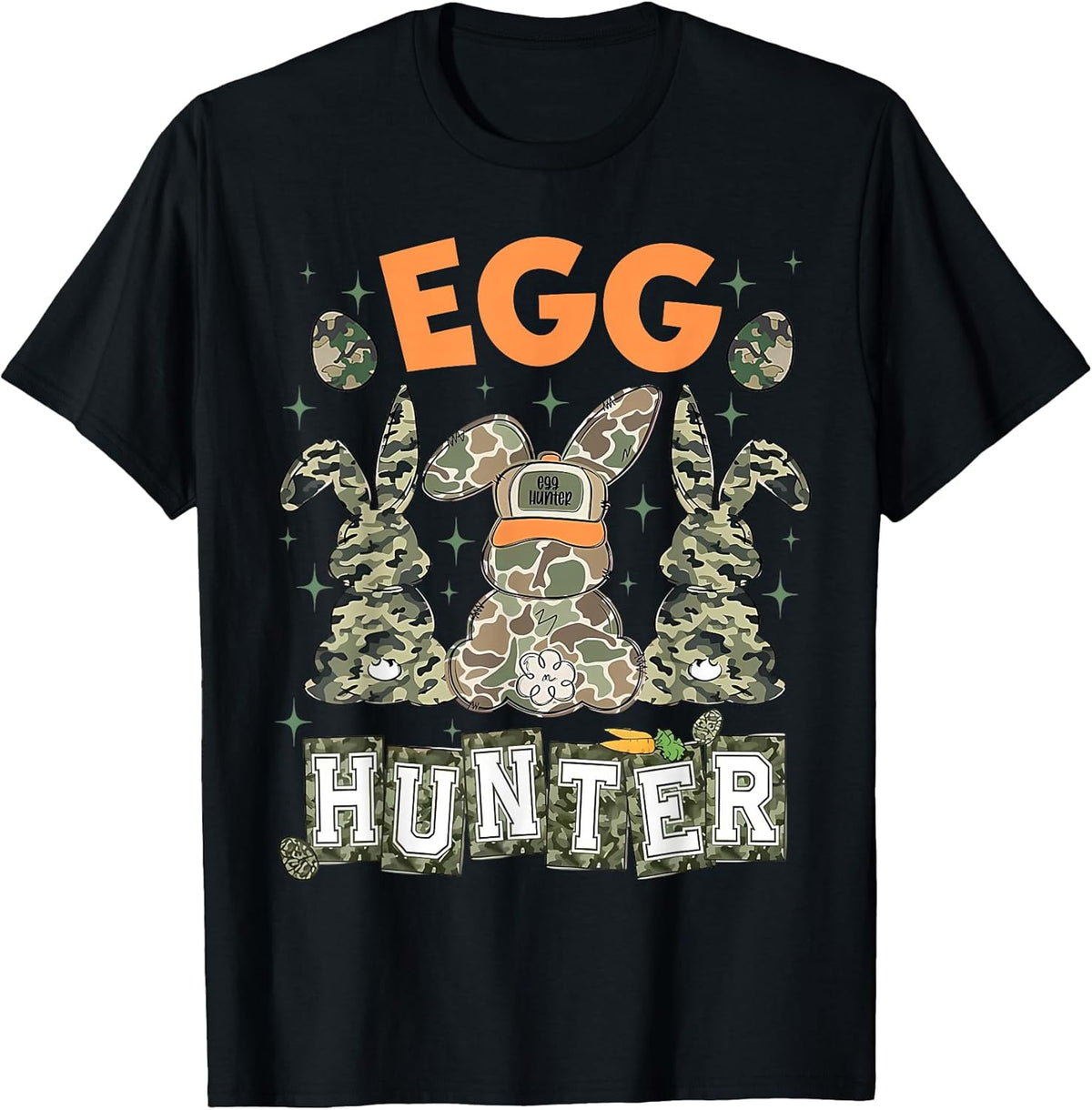Egg Hunter Deer Buck Camo Cap Deer Hunting Easter Boys Kids Unisex