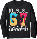 67 Happy New Year Six Seven Funny Countdown 2027 Long Sleeve T-Shirt