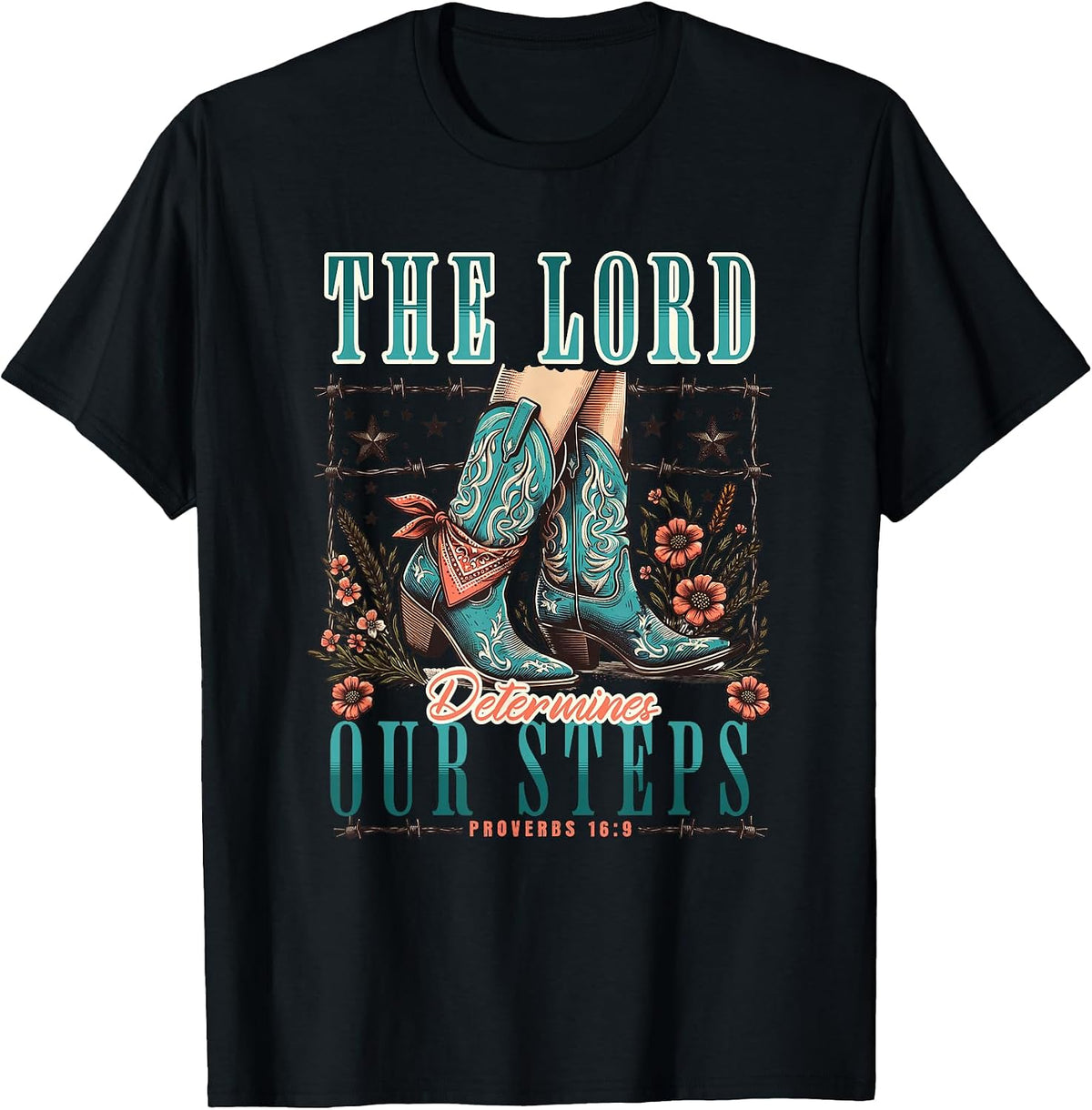 Cowgirl Bible Scripture Verse Western Jesus for Women Faith T-Shirt