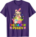Funny Easter Pug Bunny Ear Eggs Basket Dogs Unisex