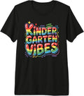 Cute Kindergarten Vibes School Rainbow Teacher Happy Tiny Premium Tri-Blend T-Shirt