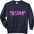 Pink Ride Snowboard Ride Snowboarder Dark Ride Snowboarding Comfort Colors Adult Sweatshirt