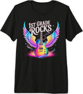 Cute 1ST Grade Rocks Unicorn Music Rockstar Teacher Happy Premium Tri-Blend T-Shirt