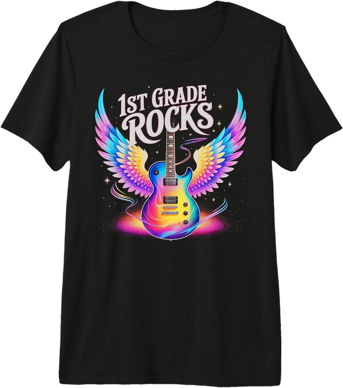 Cute 1ST Grade Rocks Unicorn Music Rockstar Teacher Happy Premium Tri-Blend T-Shirt