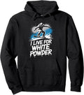 Snowboarding Powder Rider Funny Winter Mountain Snowboarder Pullover Hoodie