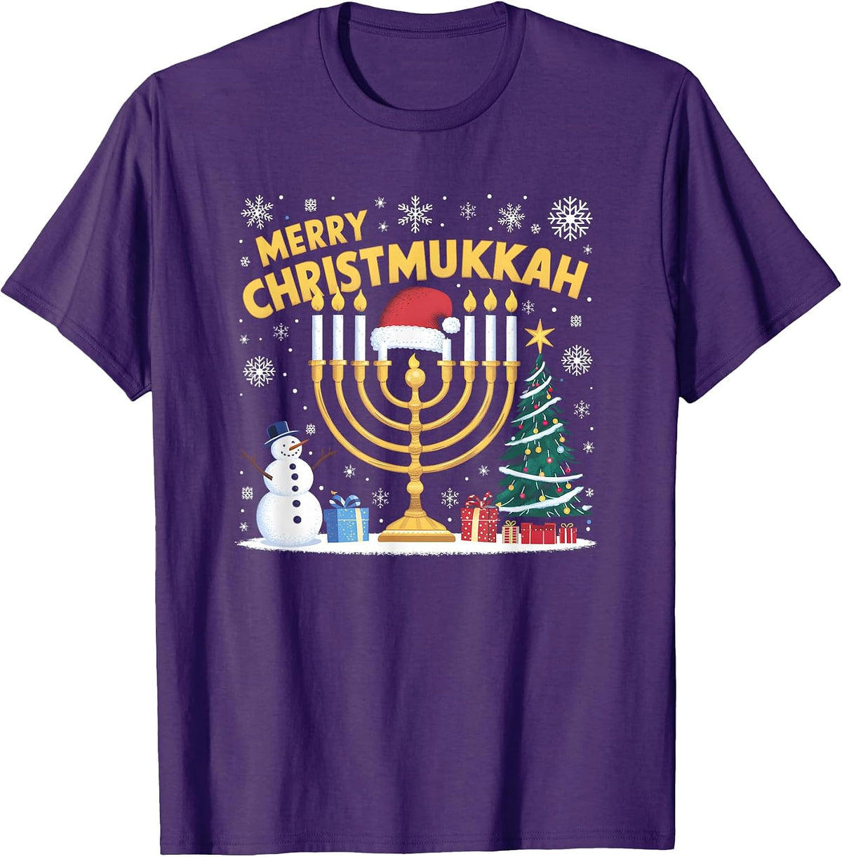 Merry Christmukkah Jewish Hanukkah Christmas Funny T-Shirt